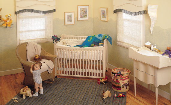 Eco-furnishings and finishes are the wave of the future, protecting your baby’s health and that of the planet.